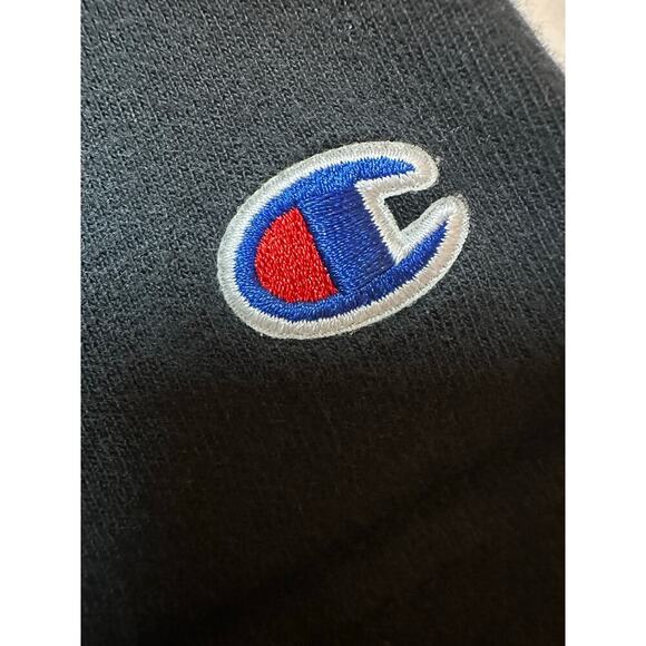 Vintage Champion Tee Shirt Size Small Women's Men's Embroidered Logo 90s Black - Picture 3 of 10